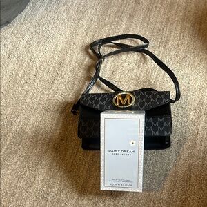 Elegant Black and Gray Women's Crossbody Bag